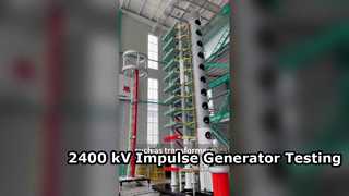 2400 kV, 240 kJ Lightning Impulse Generator